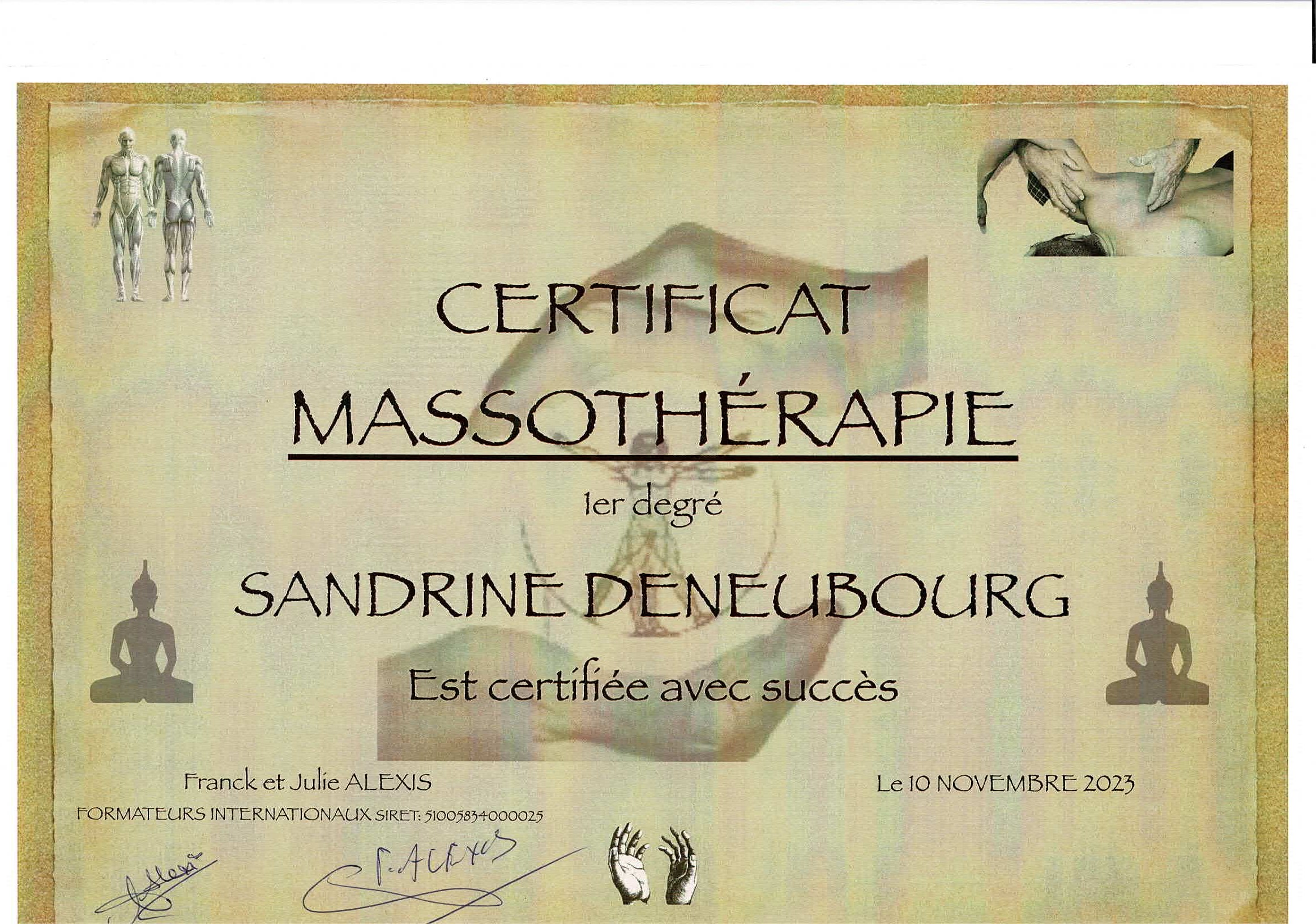 certificat massotherapie 1