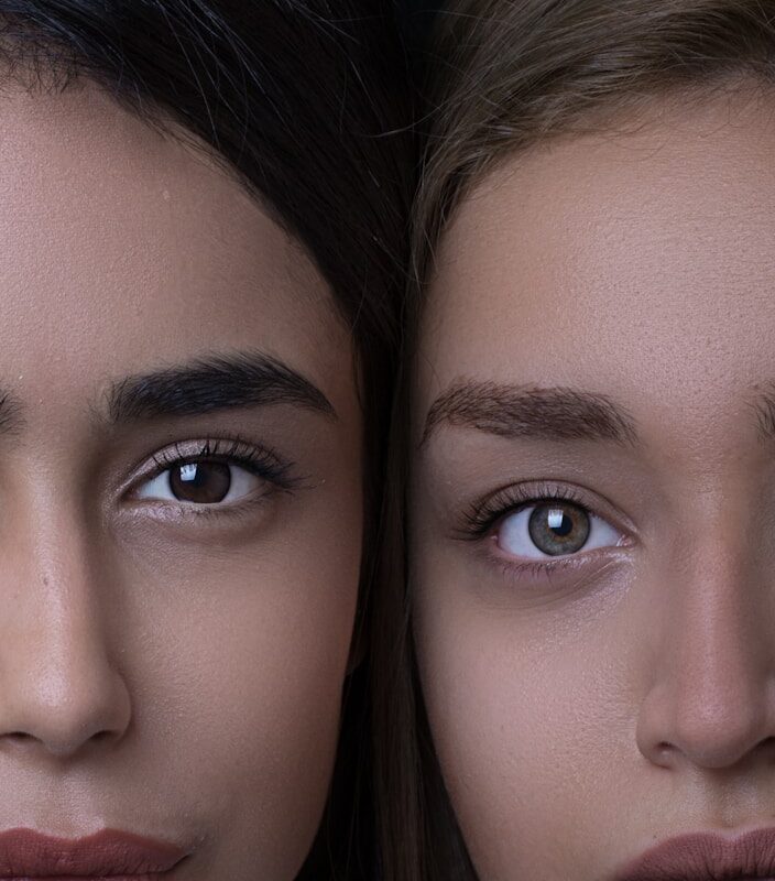 portrait of woman faces